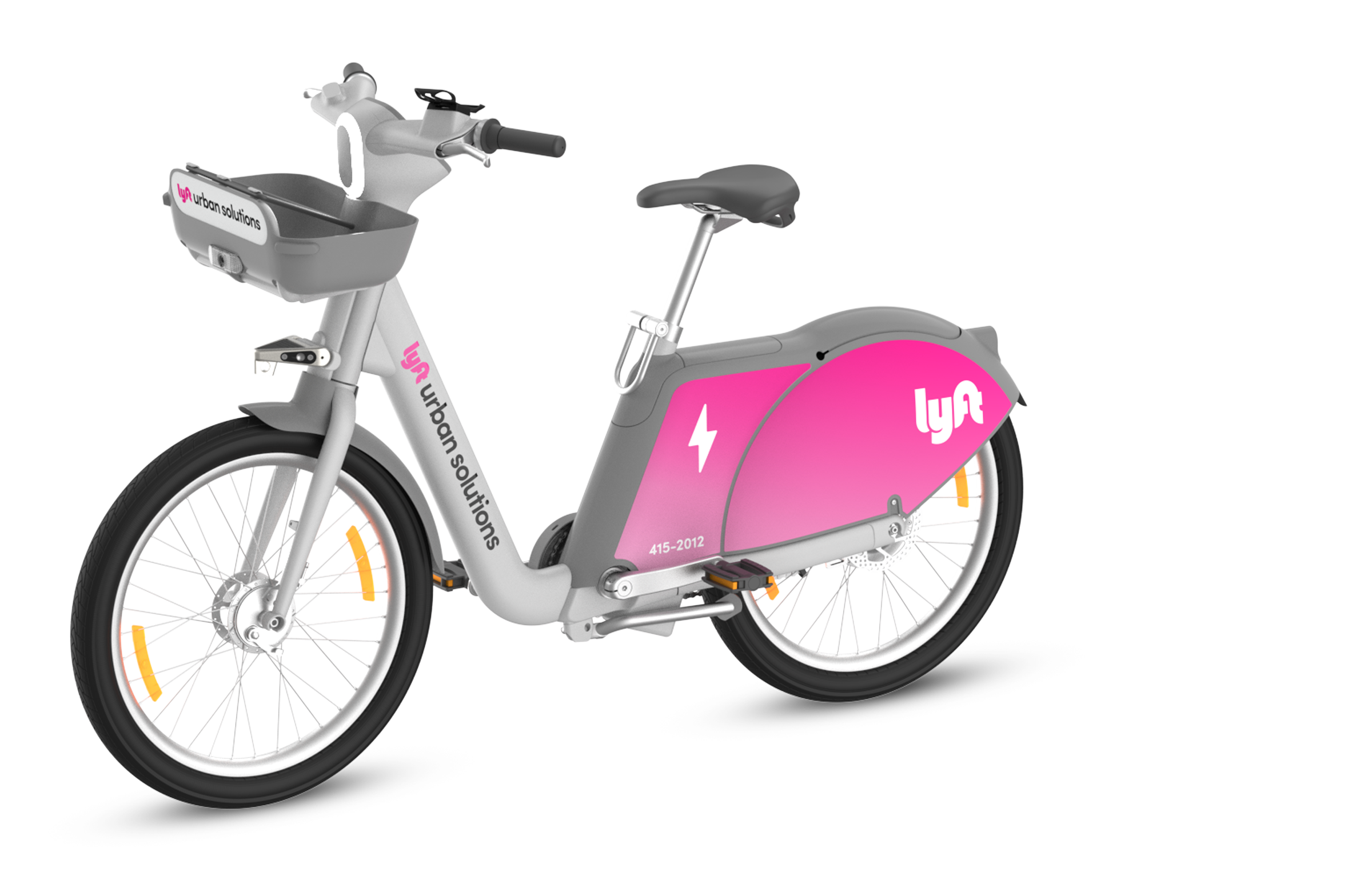 Orange mechanical bike Lyft Urban Solutions, FIT